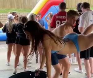 the keg stand was attempted