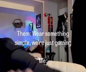 wear something simple