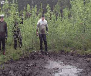 a crazy mud puddle