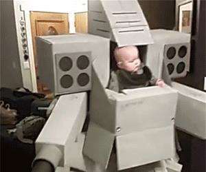 baby robot costume