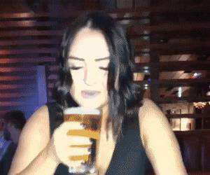 how to drink a beer