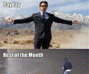 payday versus the rest of the month