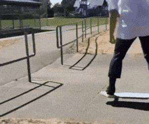 skateboarding against the laws of physics