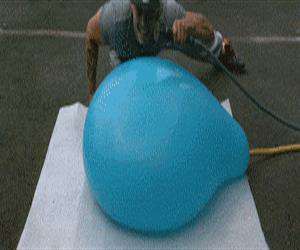 slow motion water balloon