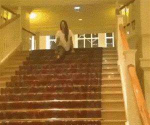 split down the stairs