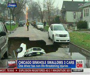 swallowing cars in chicago