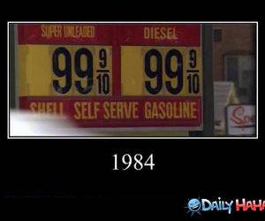 Gas Back Then funny picture