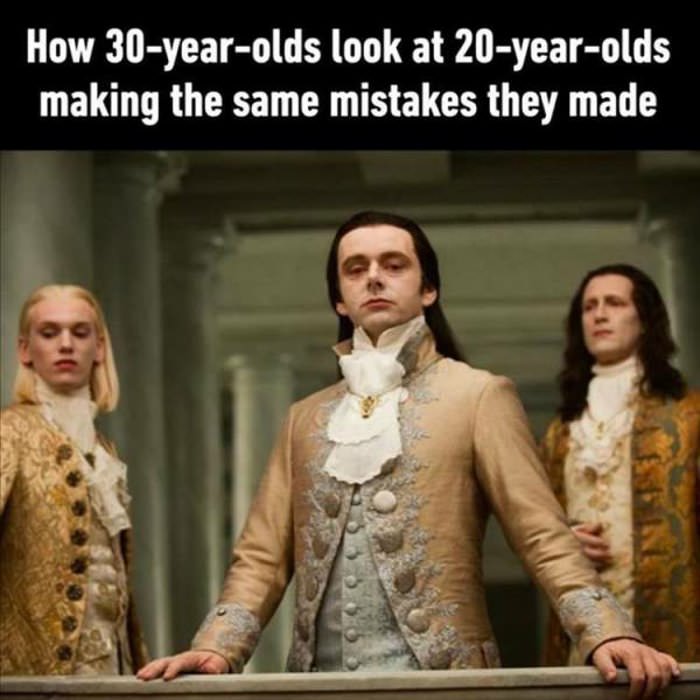 30 year olds and mistakes