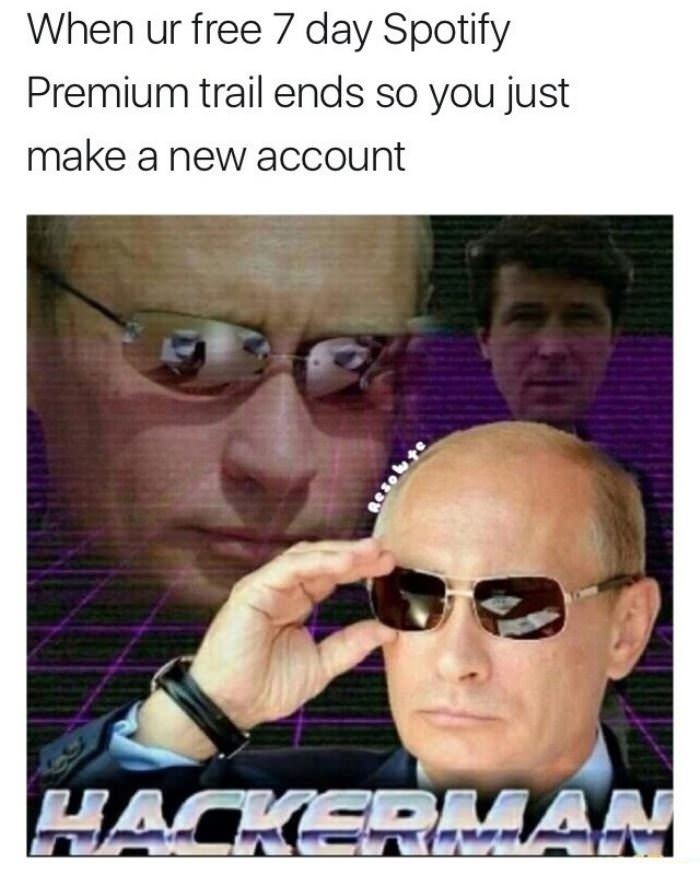 7 day spotify account runs out funny picture