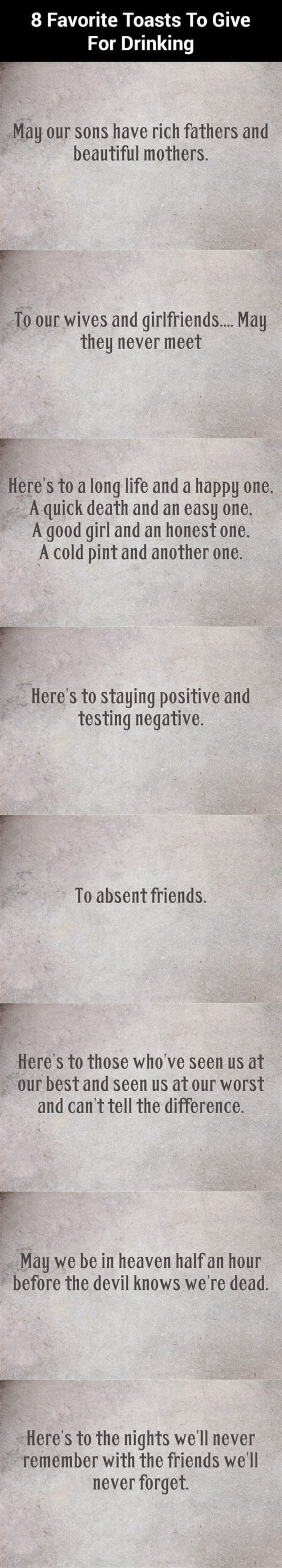 8 great toasts funny picture