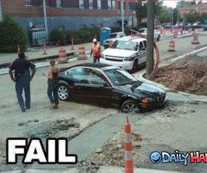 BMW Cement Fail funny picture