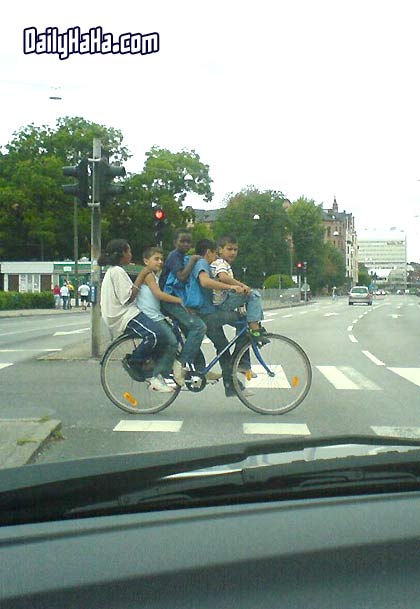 5 kids 1 bike