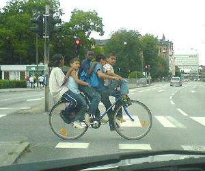 5 kids 1 bike