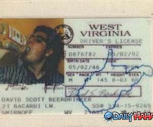 Epic Drivers License funny picture