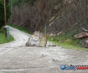 Free Rock funny picture