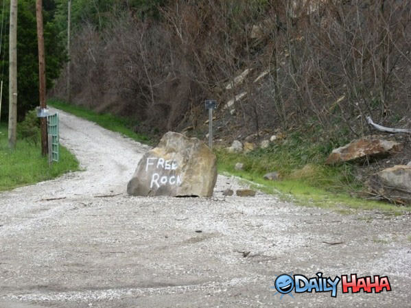 Free Rock funny picture