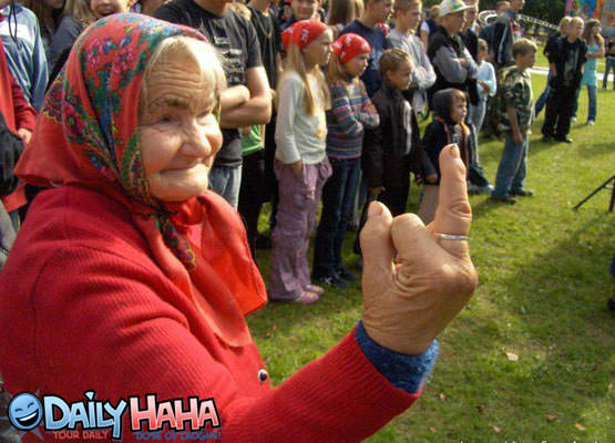 Grannie with attitute  picture