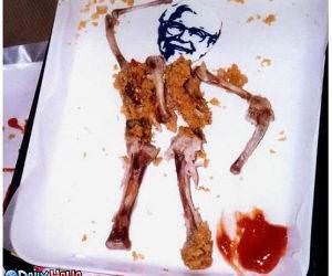 KFC Chicken Bones Man