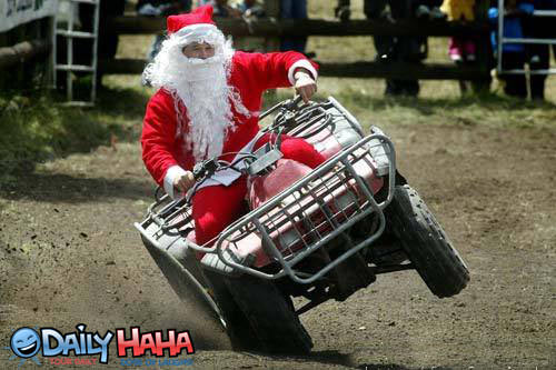 Santa 4 Wheeling