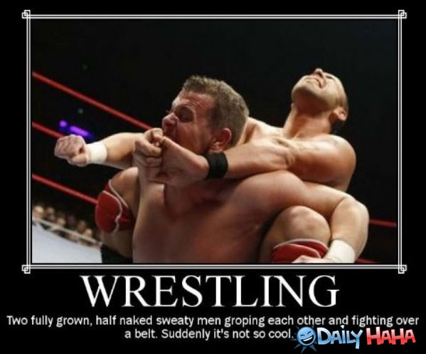 Wrestling is Kinda Gay funny picture