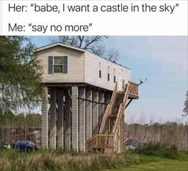 a castle in the sky