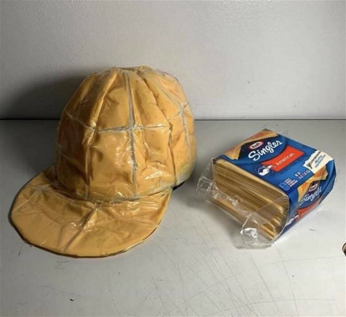 a cheesy hat