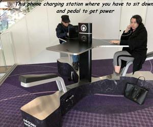 a cool phone charging station