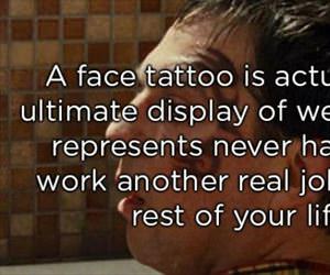 a face tattoo