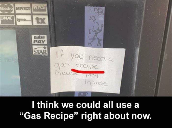 a gas recipe