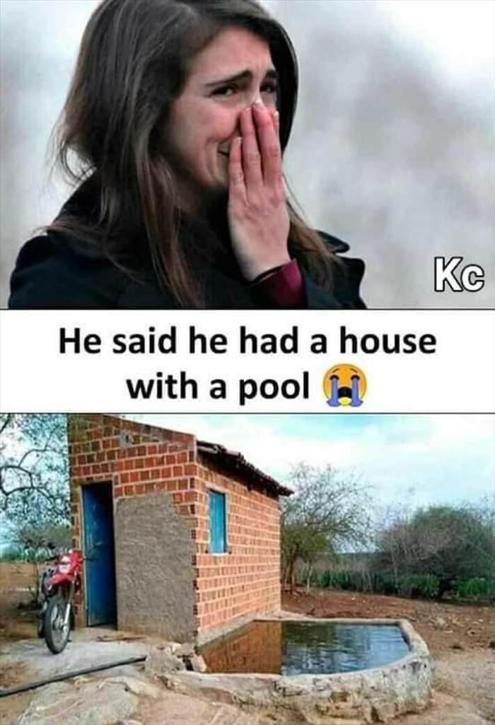 a house with a pool