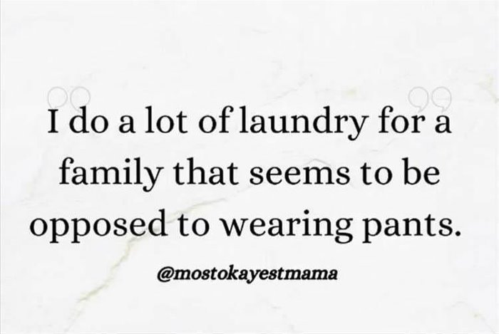 a lot of laundry