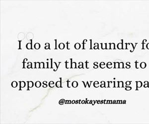 a lot of laundry