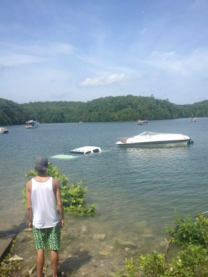 a perfect boat launch