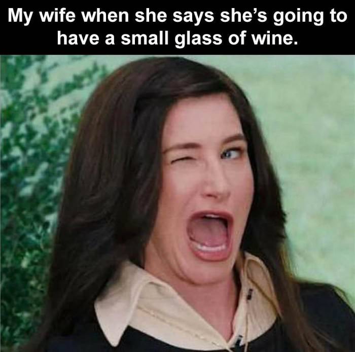 a small glass of wine