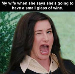 a small glass of wine