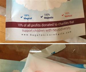 a bag of unicorn farts funny picture