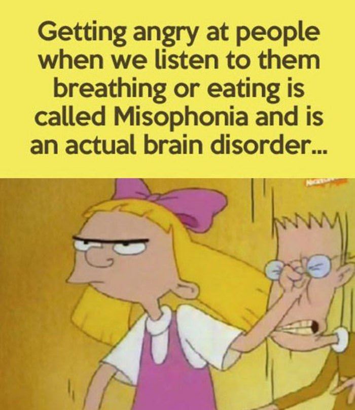 a disorder called misophonia funny picture
