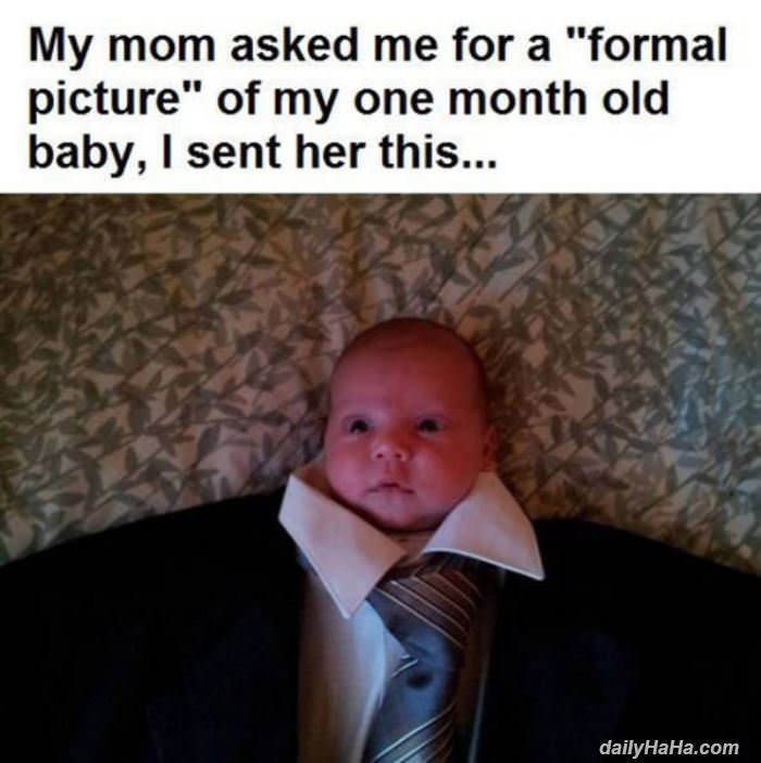 a formal picture funny picture