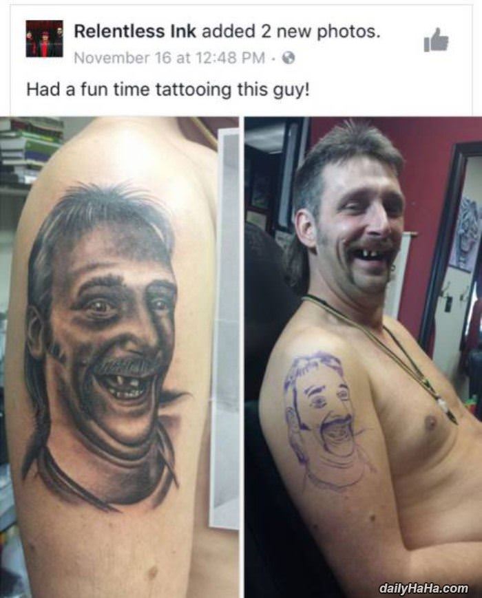 a fun tattoo funny picture