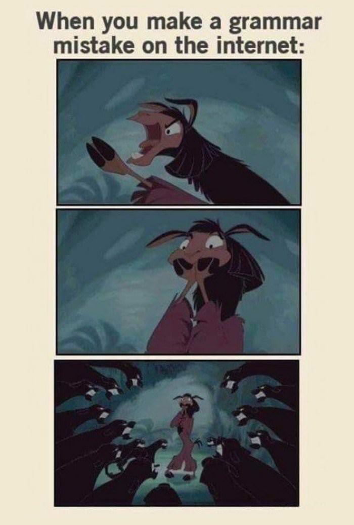 a grammar mistake on the internet funny picture