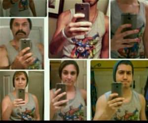 a handsome selfie funny picture