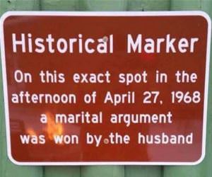 a historical marker funny picture