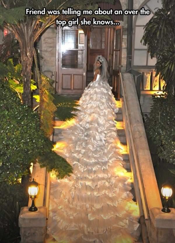 a little over the top funny picture