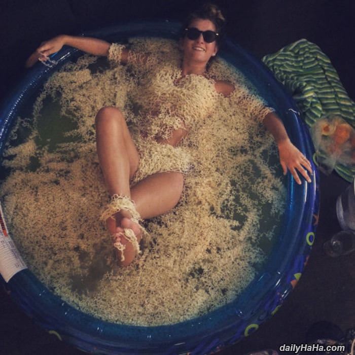 a relaxing bath funny picture