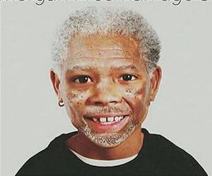 a young morgan freeman funny picture