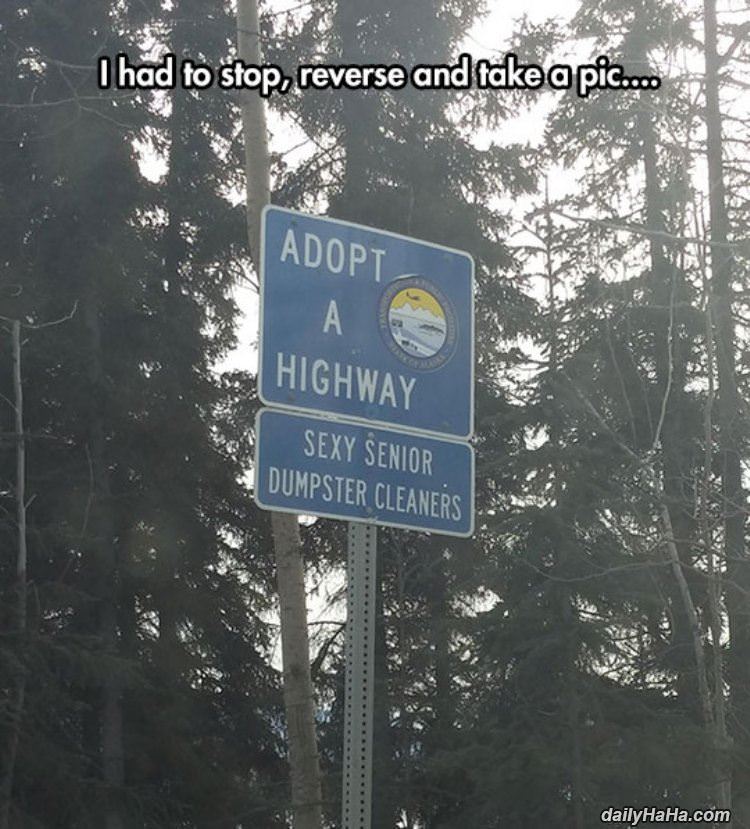 adopt a highway funny picture