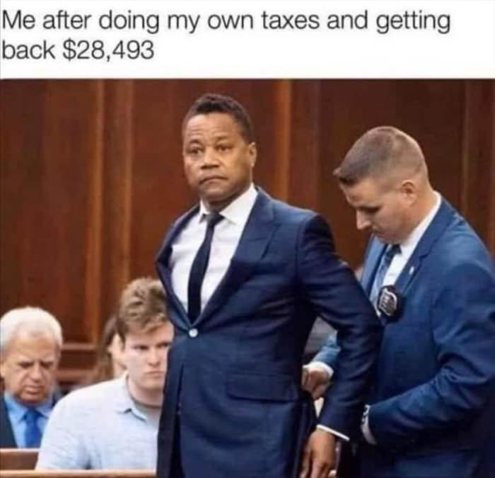 after doing my own taxes