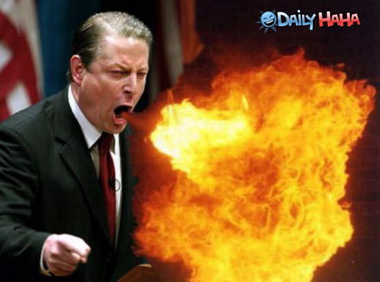 Al gore is on fire