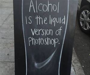 alcohol is liquid photoshop funny picture