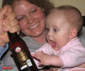 Baby needs Beer Funny Picture